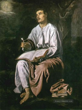 heilige johannes patmos Ölbilder verkaufen - John auf Patmos Porträt Diego Velázquez